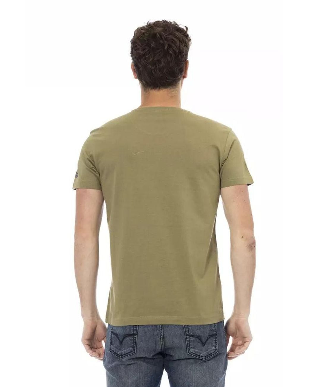 TRUSSARDI ACTION Green Cotton Men's T for men
