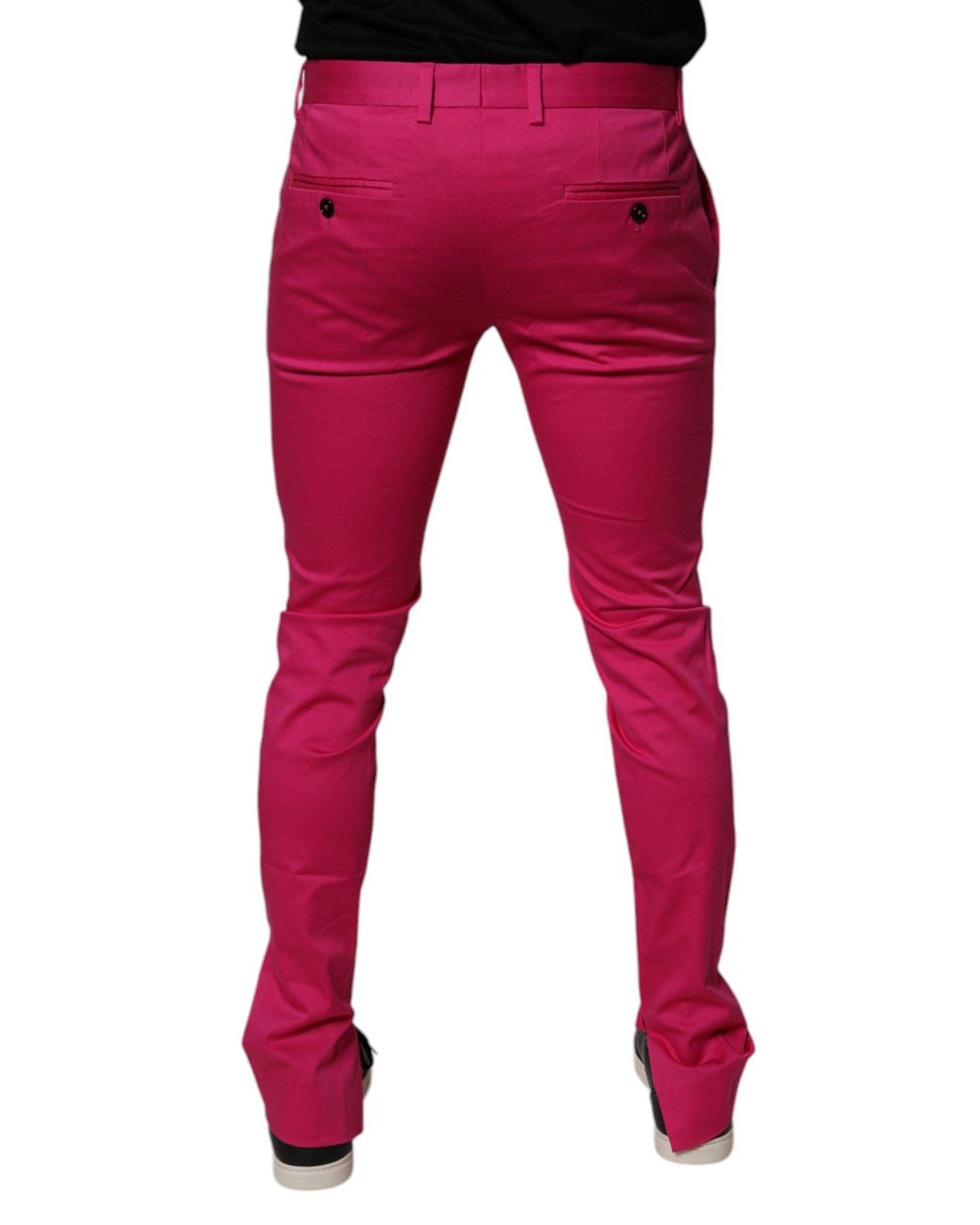 Dolce & Gabbana Red Side Stripe Detail Pants for men