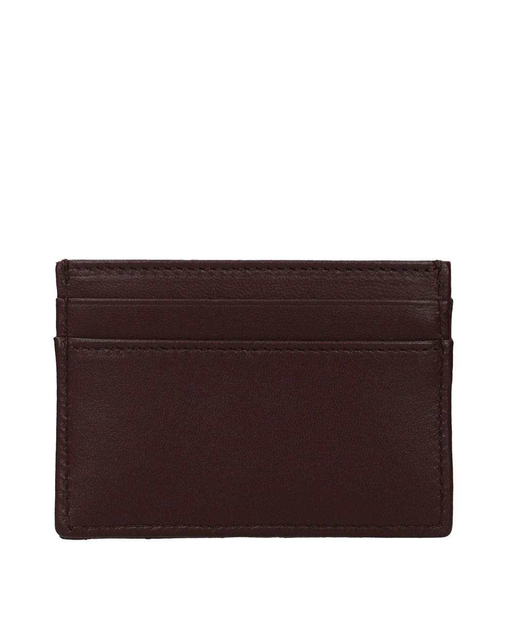 Versace Brown Leather Cardholder