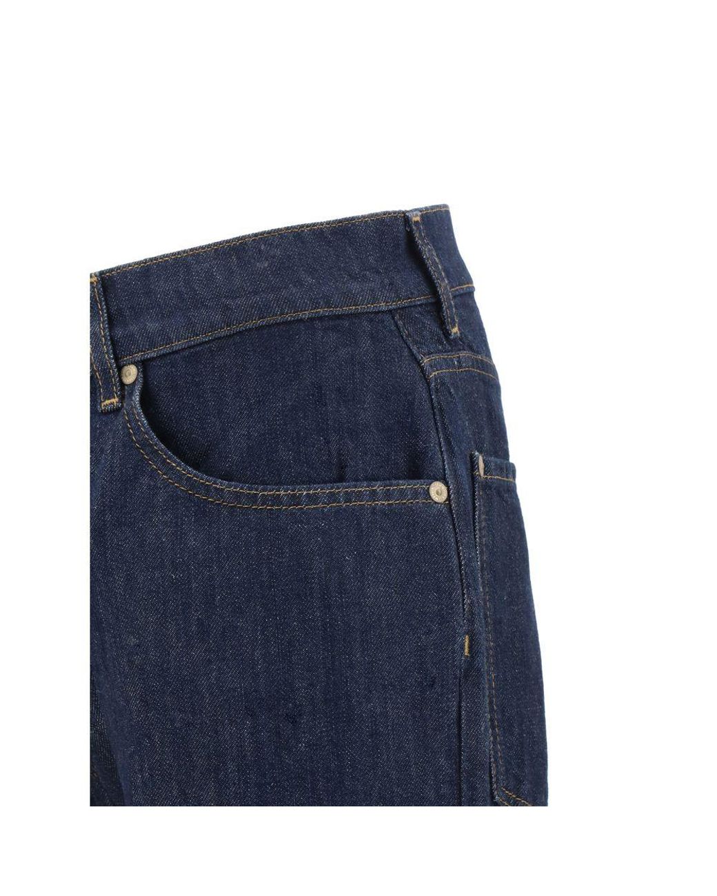 7FOR Blue Straight Jeans for men