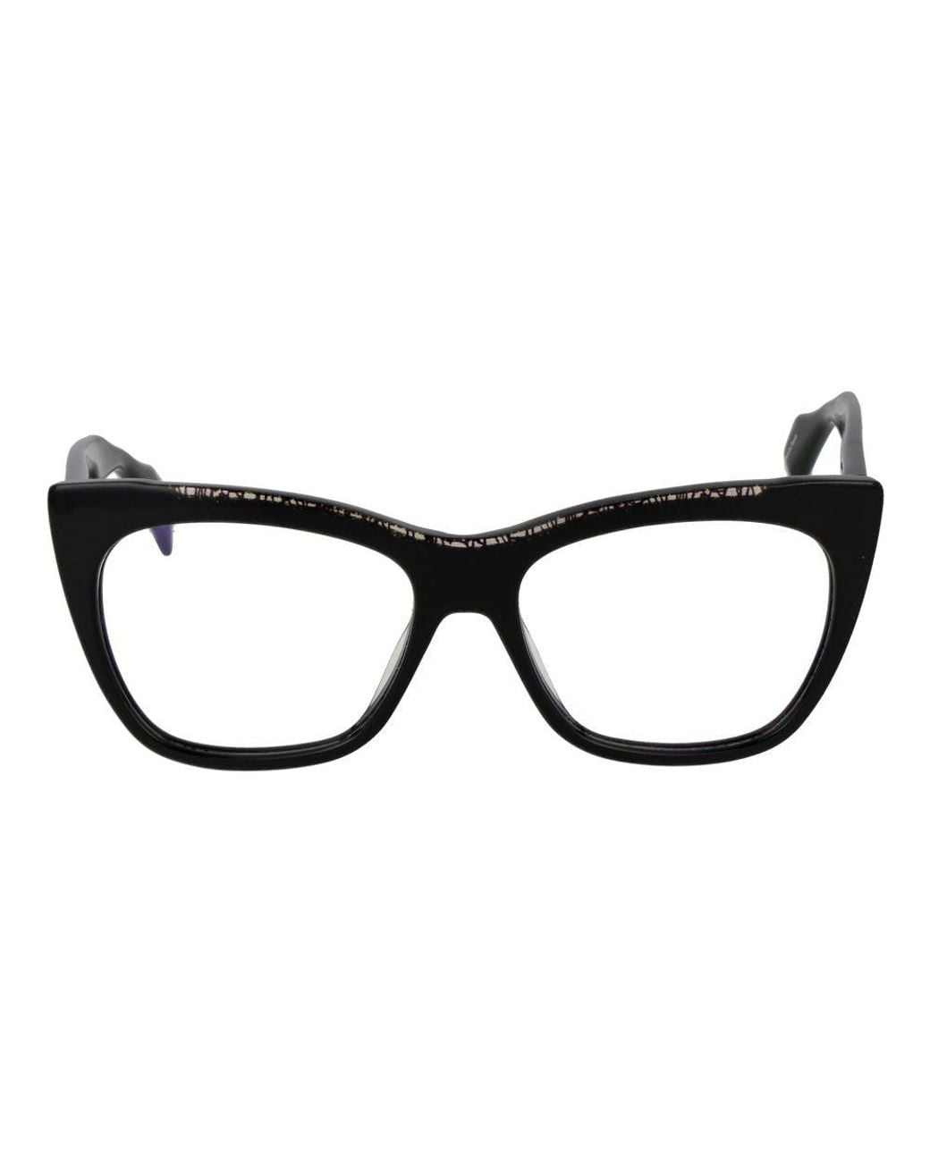 Yohji Yamamoto Black Plastic Glasses (Frames) for men