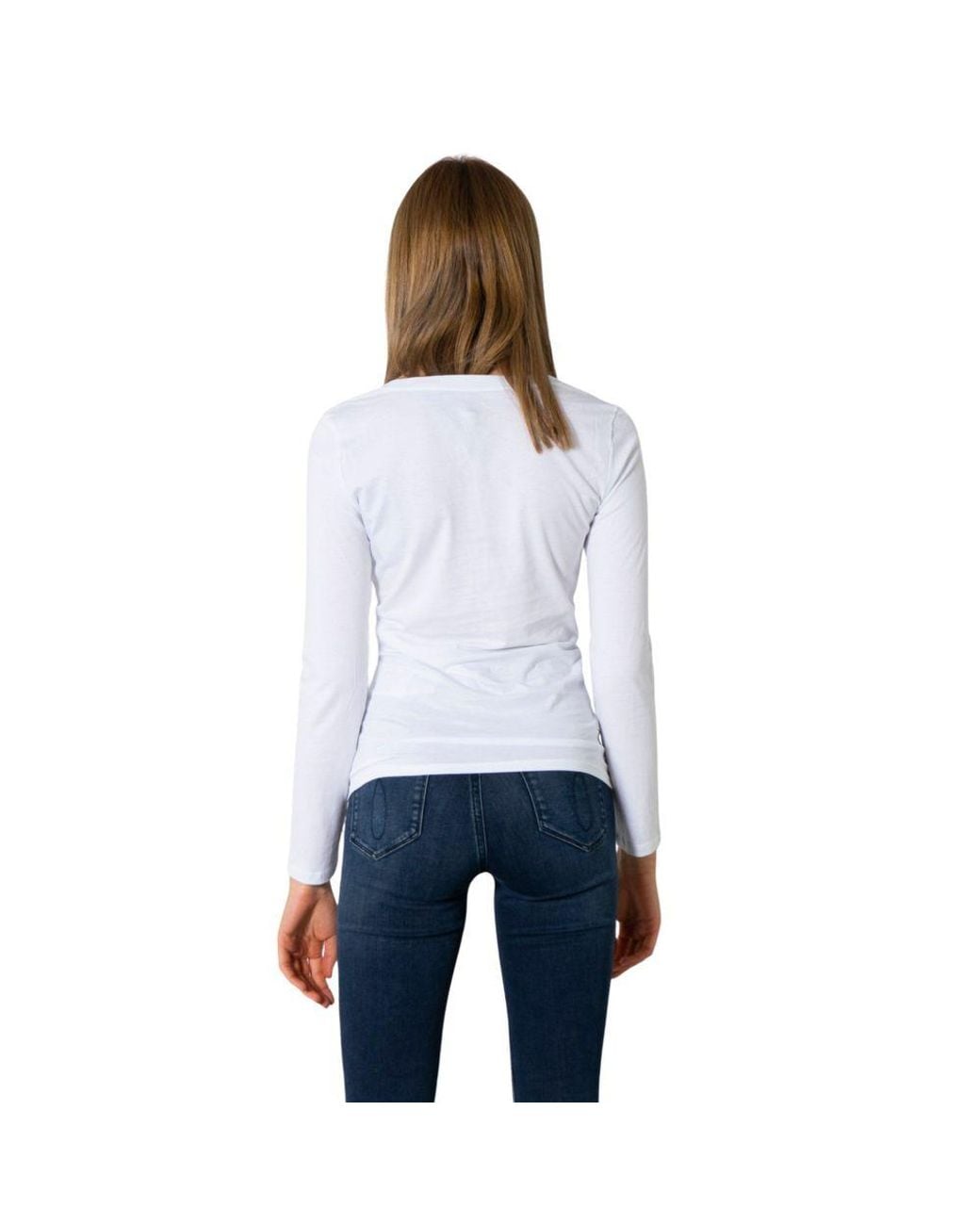 ARMANI EXCHANGE White Cotton Tops & T