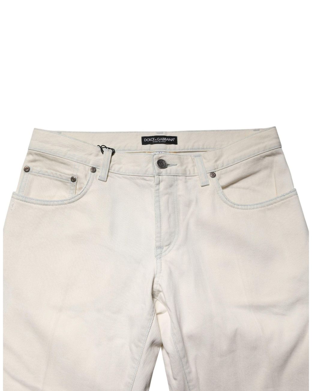 Dolce & Gabbana Gray Cotton Skinny Denim Trouser Jeans for men