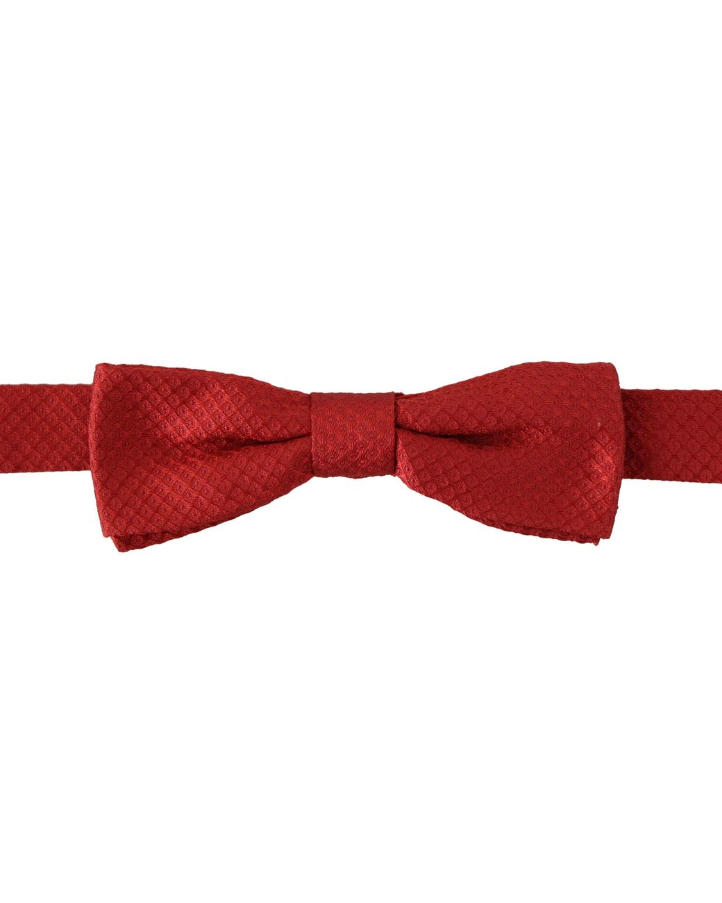 Dolce & Gabbana Red 100% Silk Adjustable Neck Papillon Tie for men