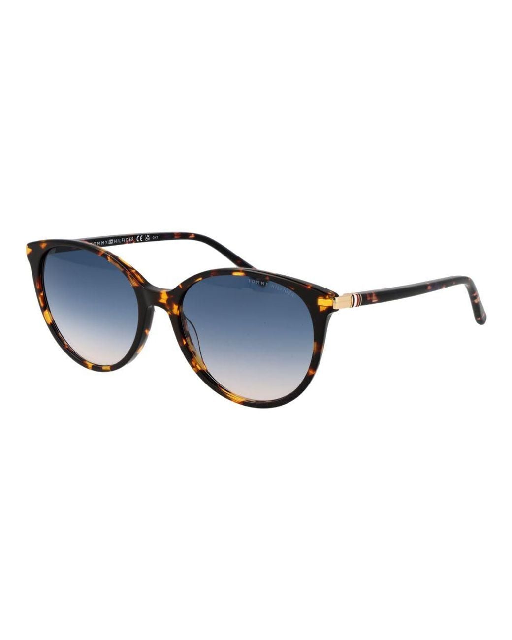 Tommy Hilfiger Blue Brown Acetate Sunglasses