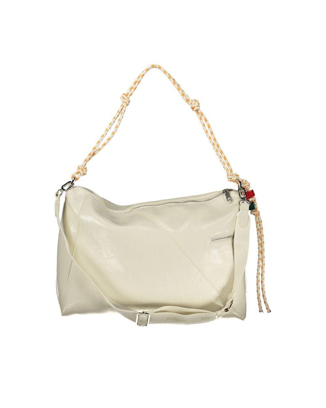 Desigual Natural Ecru Polyurethane Handbag