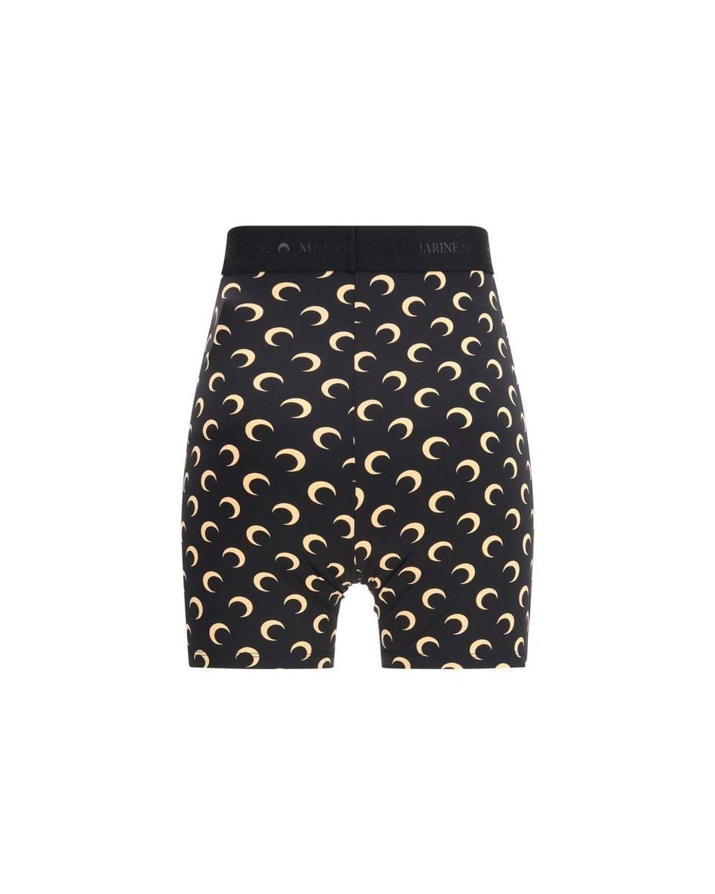 MARINE SERRE Black Polyamide Bermuda Shorts
