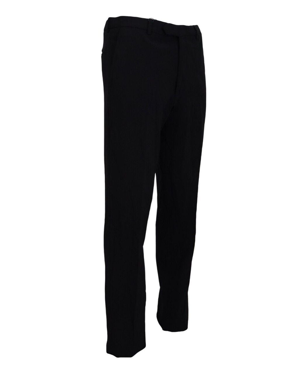 Bencivenga Black Straight Fitformal Trousers Pants for men