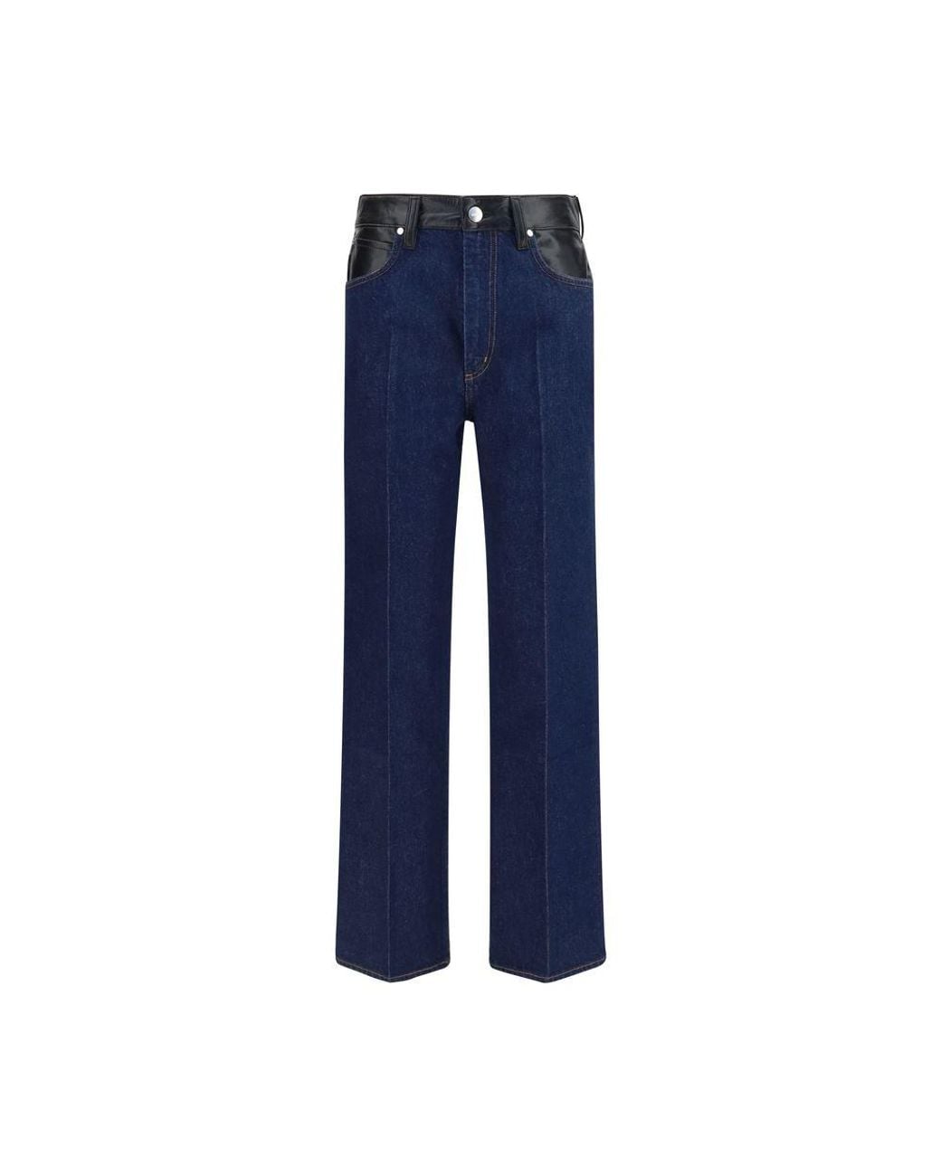 Agolde Blue Recycled Cotton Straight