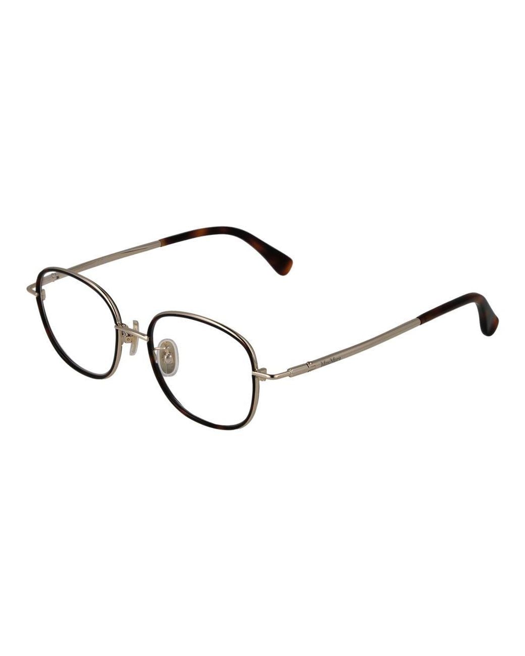 Max Mara Brown Metal Glasses (frames)