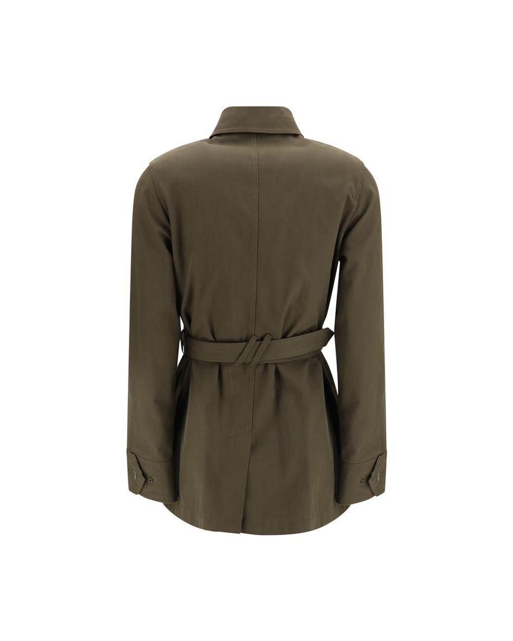 Burberry Green Bicolor Cotton Shell Jacket