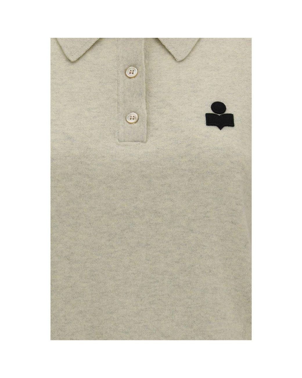 Isabel Marant Natural Cotton Polo Shirt