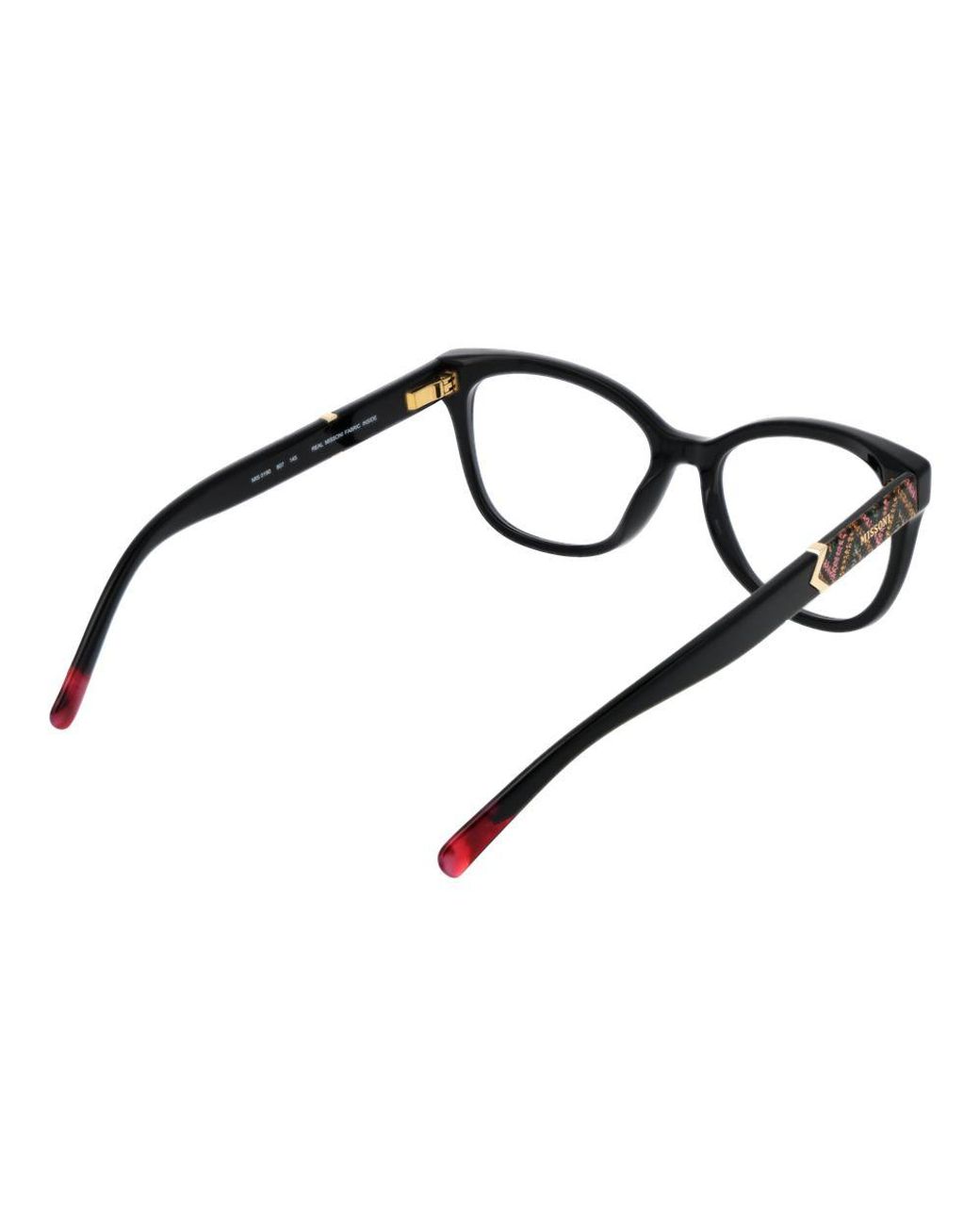 Missoni Black Cat Eye Full-Rim Acetate Optical Frames With Spring Hinge for men
