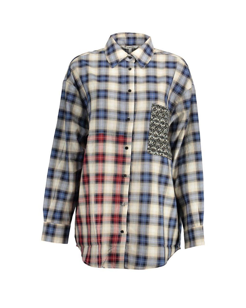 Desigual Blue Cotton Shirt