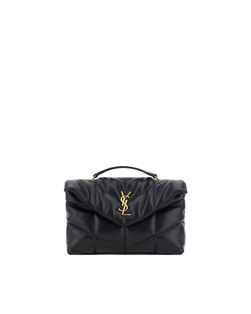 Saint Laurent Black Puffer Toy Shoulder Bag