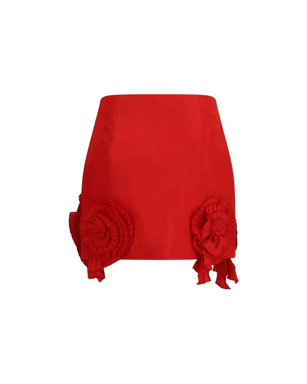 Blumarine Red Polyester Mini Skirt