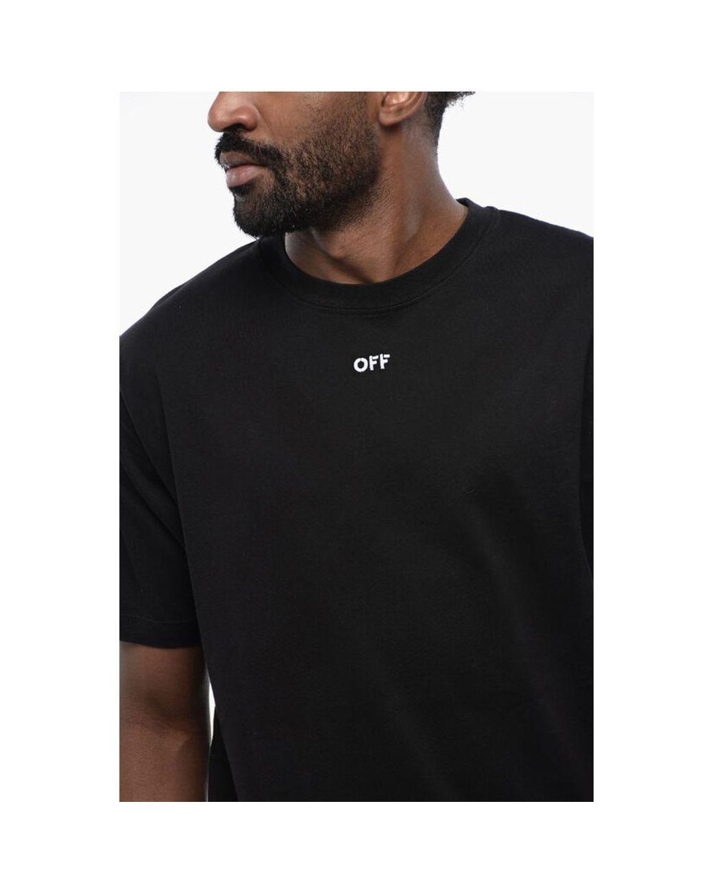 Off-White c/o Virgil Abloh Black Cotton Arrow Crew for men