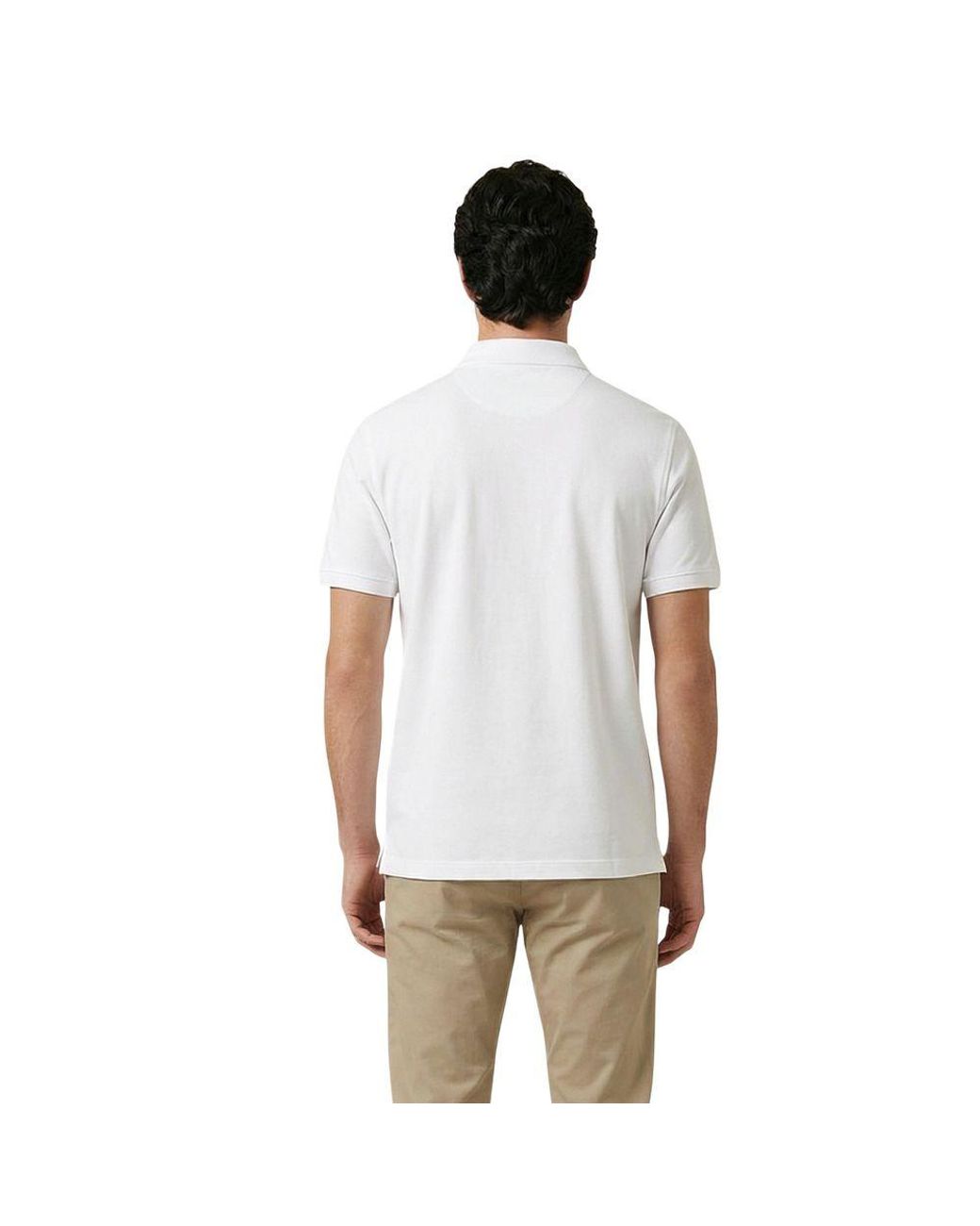 Gant White Cotton Polo Shirt for men