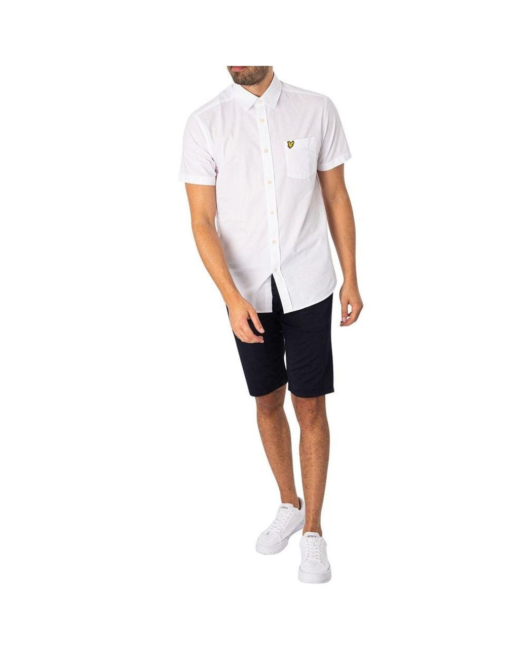 Lyle & Scott Blue Cotton Short for men