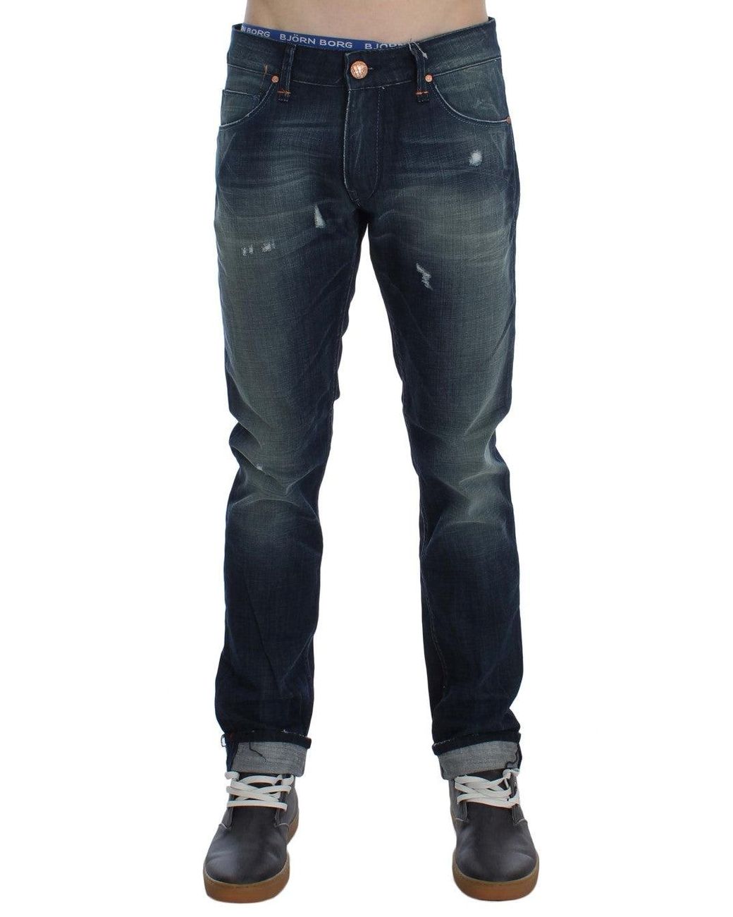 Acht Denim Straight Fit Jeans Blue Sig30494 for men