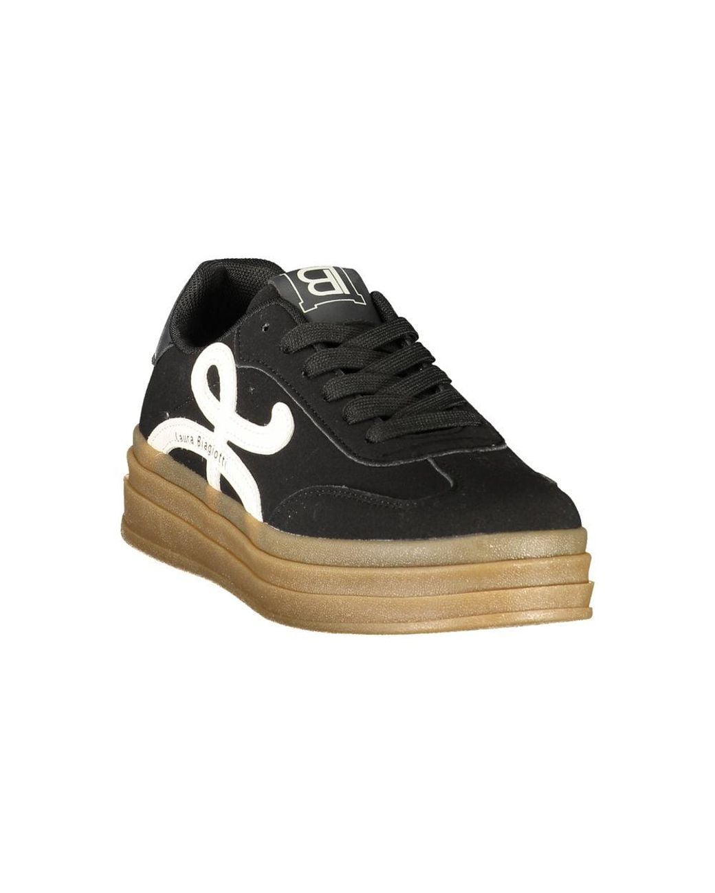 Laura Biagiotti Black Nero Polyurethane 's Sneaker