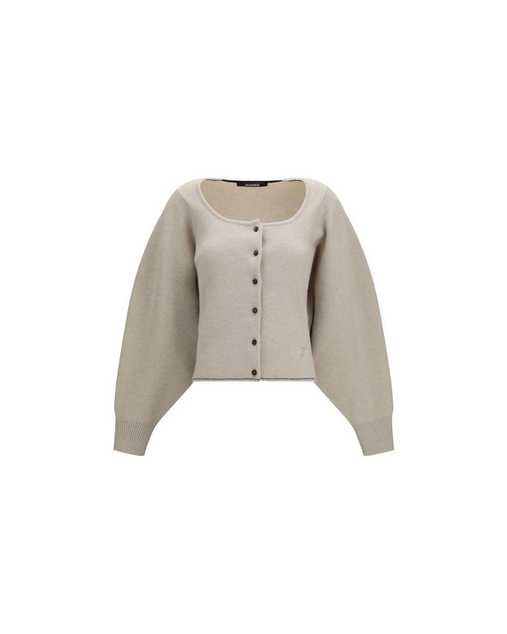 Jacquemus Natural Beige Wool Oves Aries Cardigan