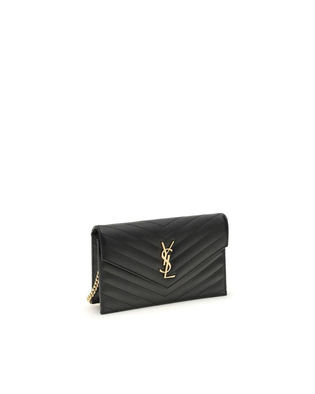 Saint Laurent Black Calf Leather Bos Taurus Wallet