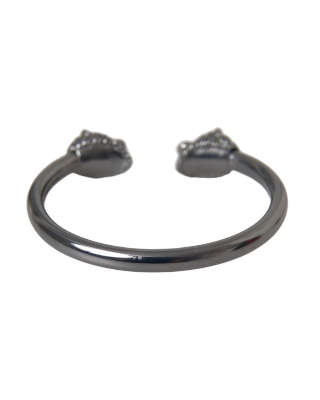 Nialaya Multicolor Black Rhodium Lion Bangle Bracelet