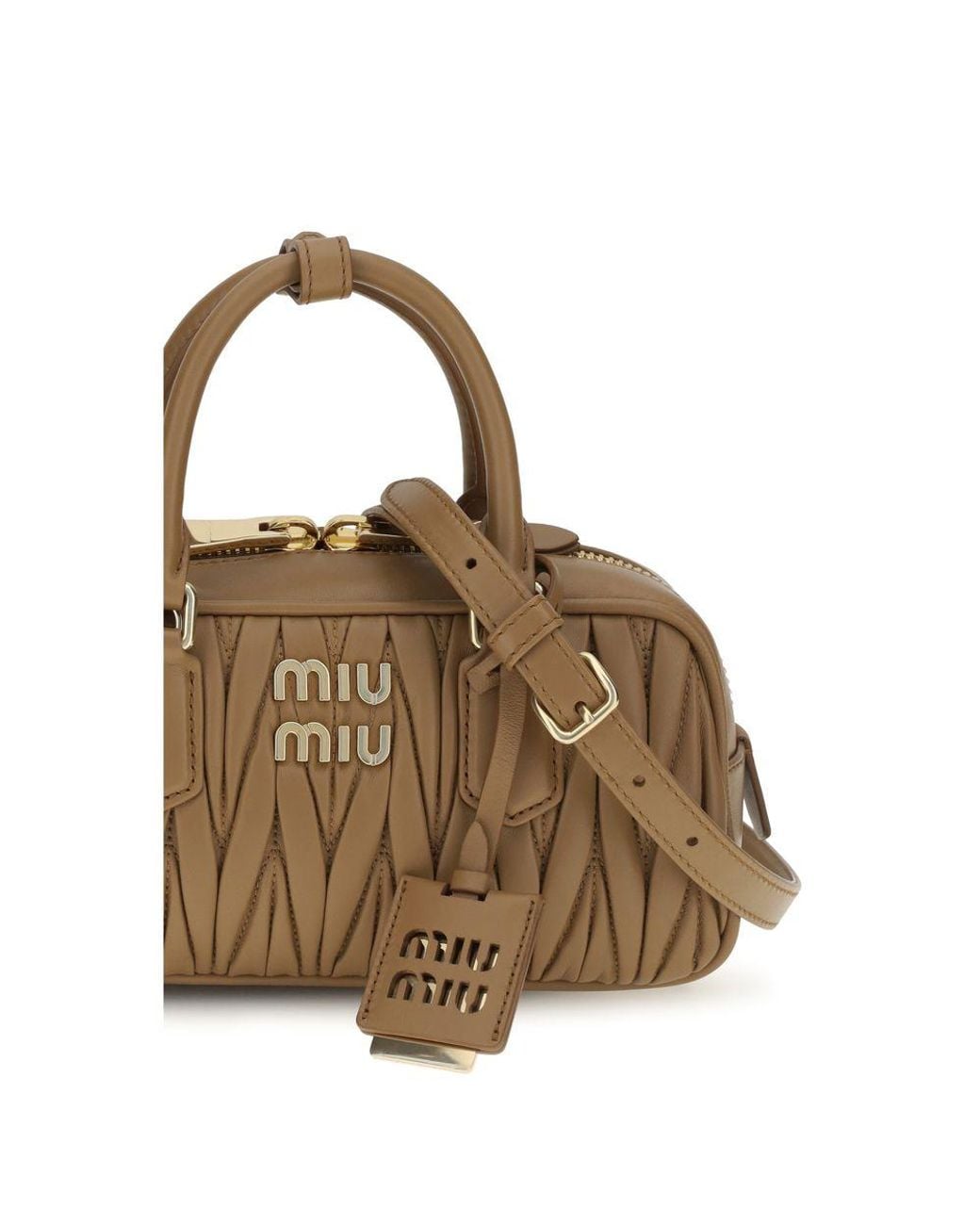 Miu Miu Brown Miu Miu Arcadie Shoulder Bag
