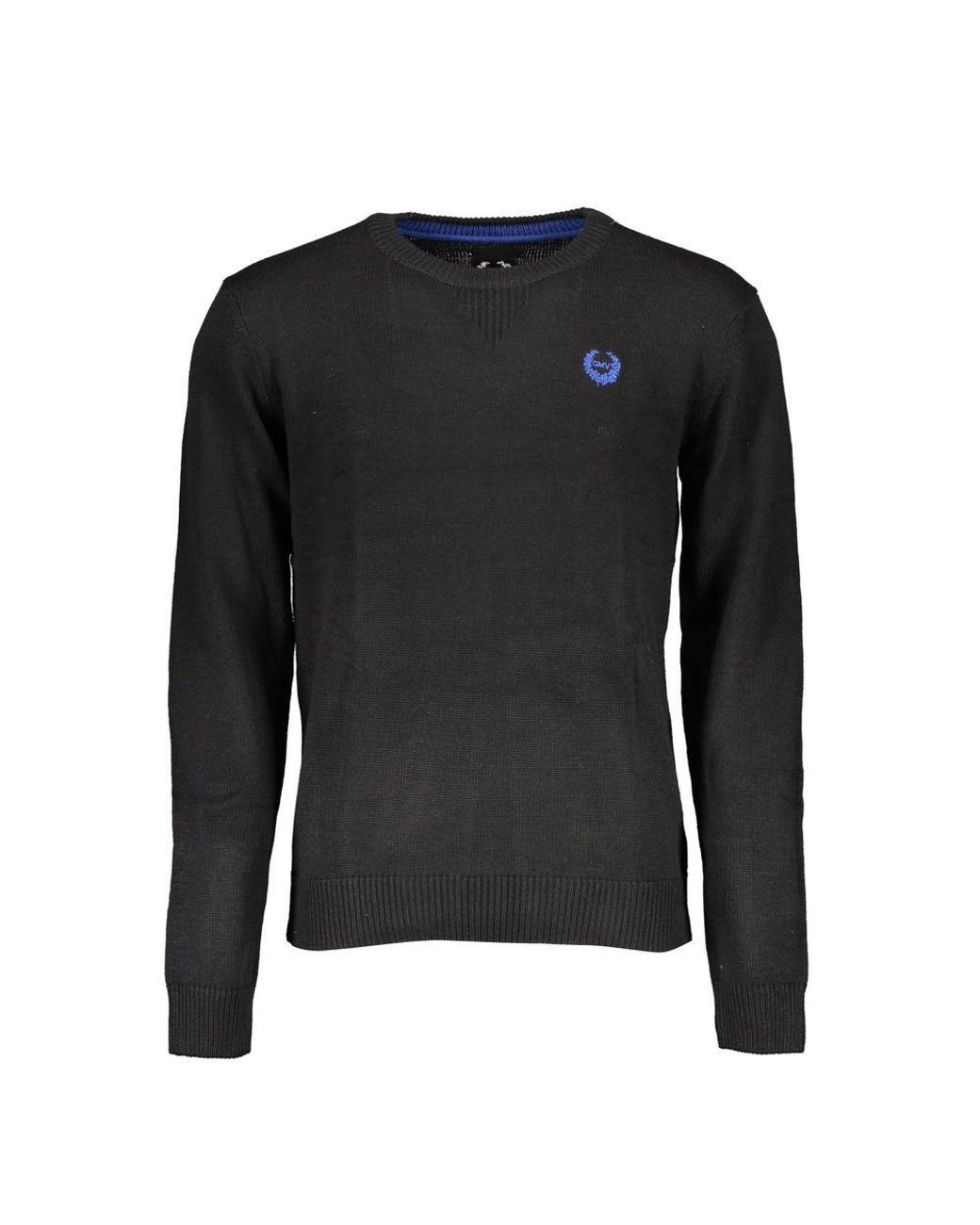 Gianmarco Venturi Black Cotton Men Sweater for men