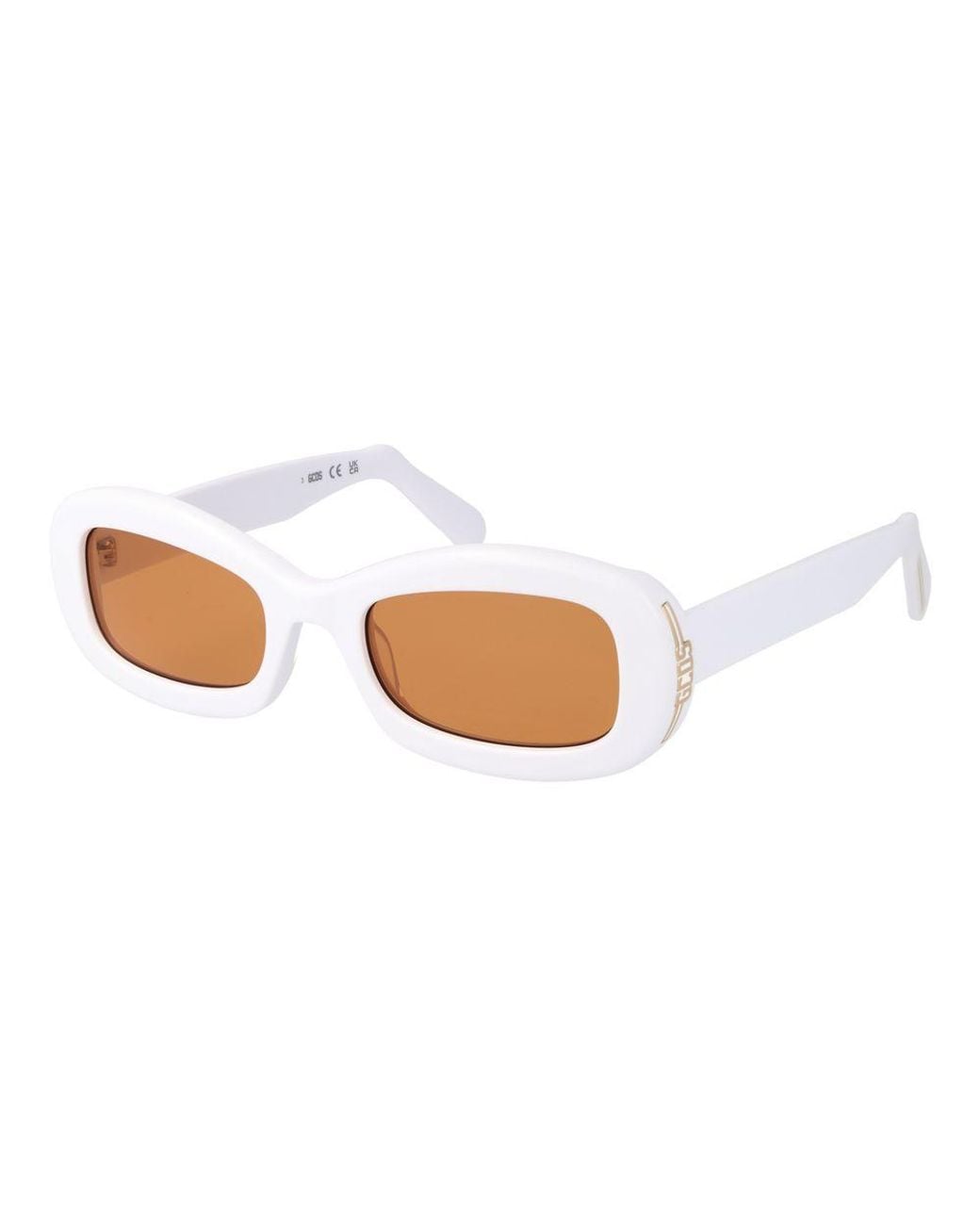 Gcds White Plastic Sunglasses