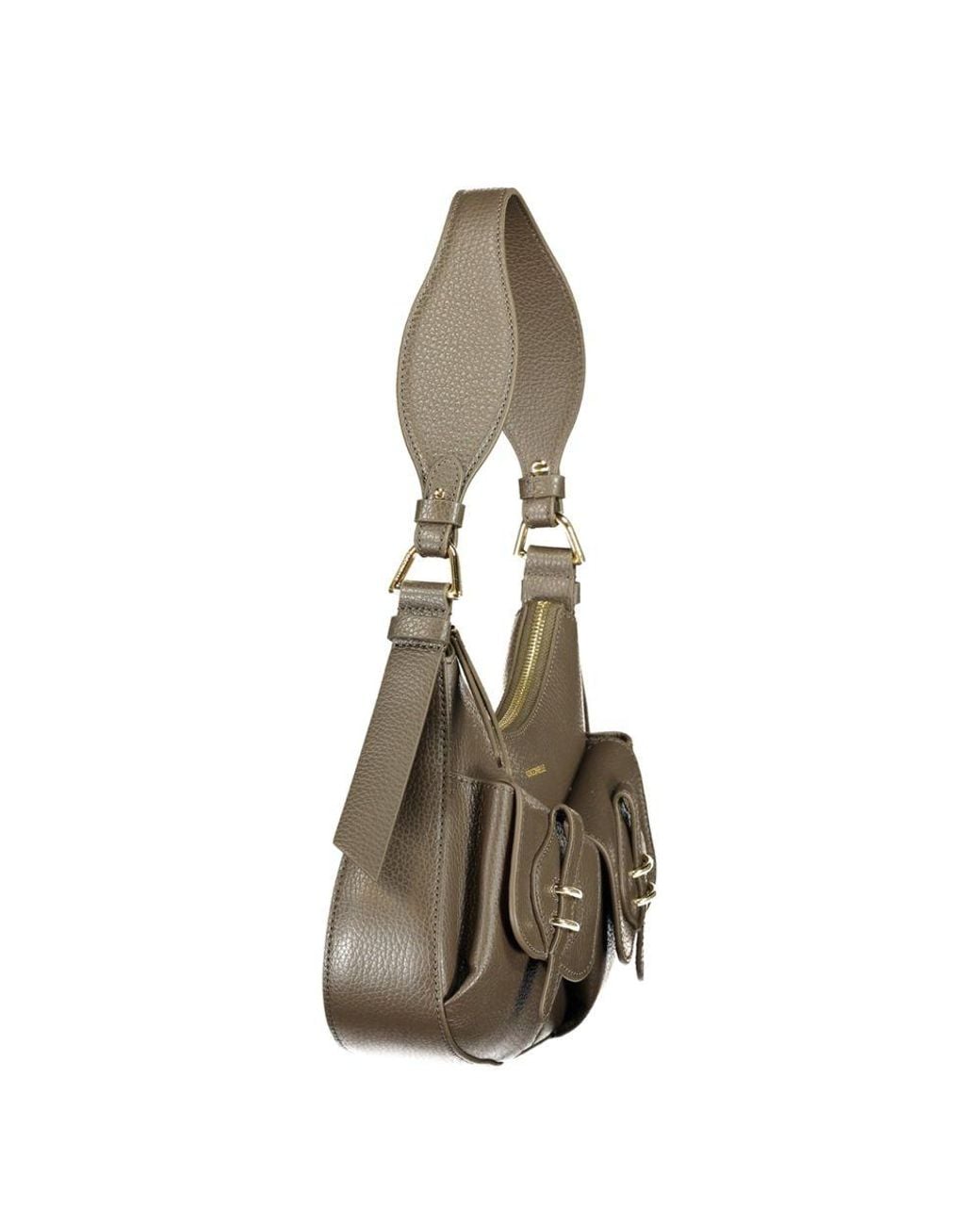 Coccinelle Gray Brown Leather S Bag