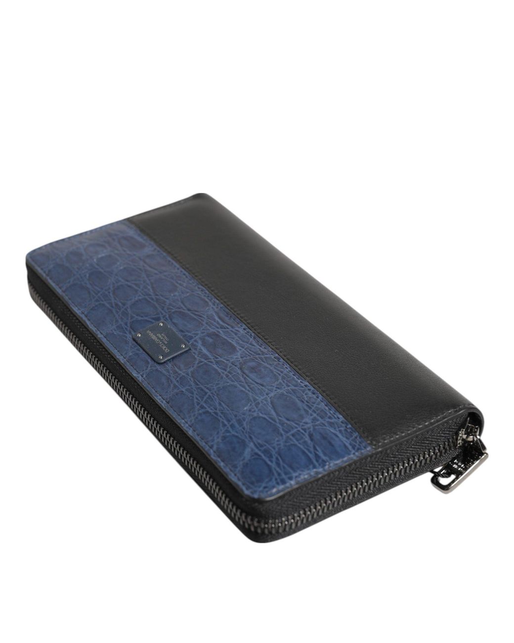Dolce & Gabbana Blue Exotic Leather Continental Clutch Wallet for men