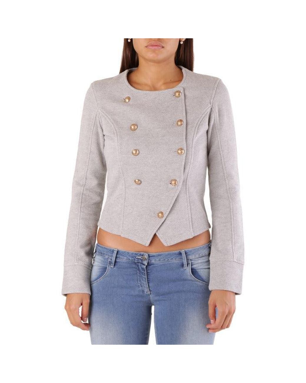 Met Gray Cotton Blazer