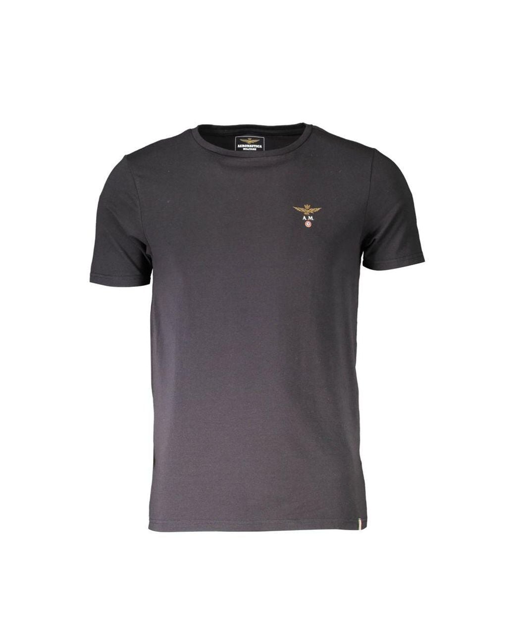 Aeronautica Militare Gray Cotton T-Shirt for men