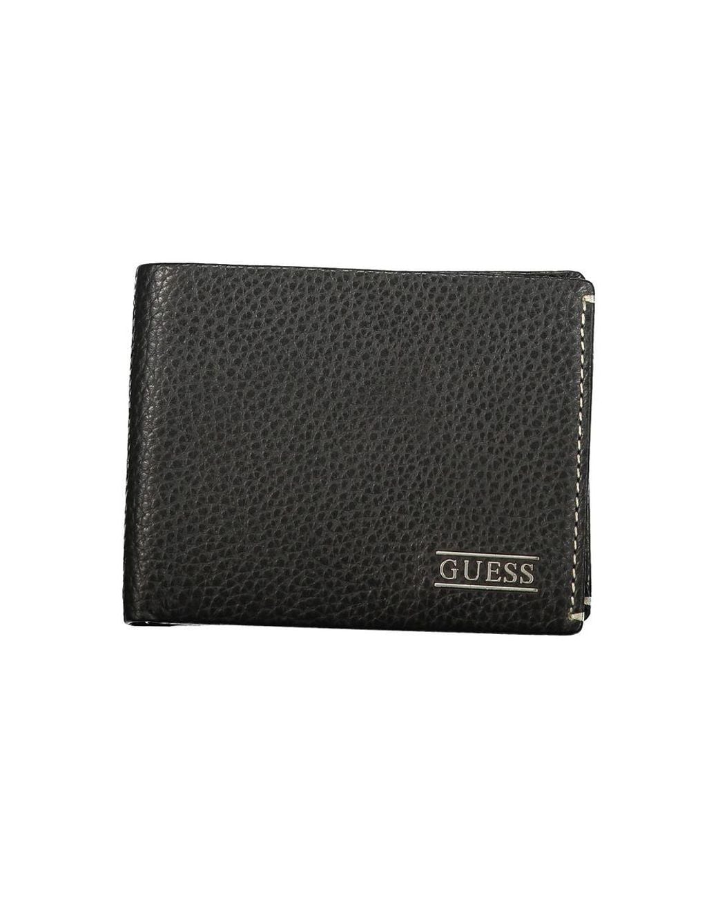 Guess Black Leather Men's Wallet for men