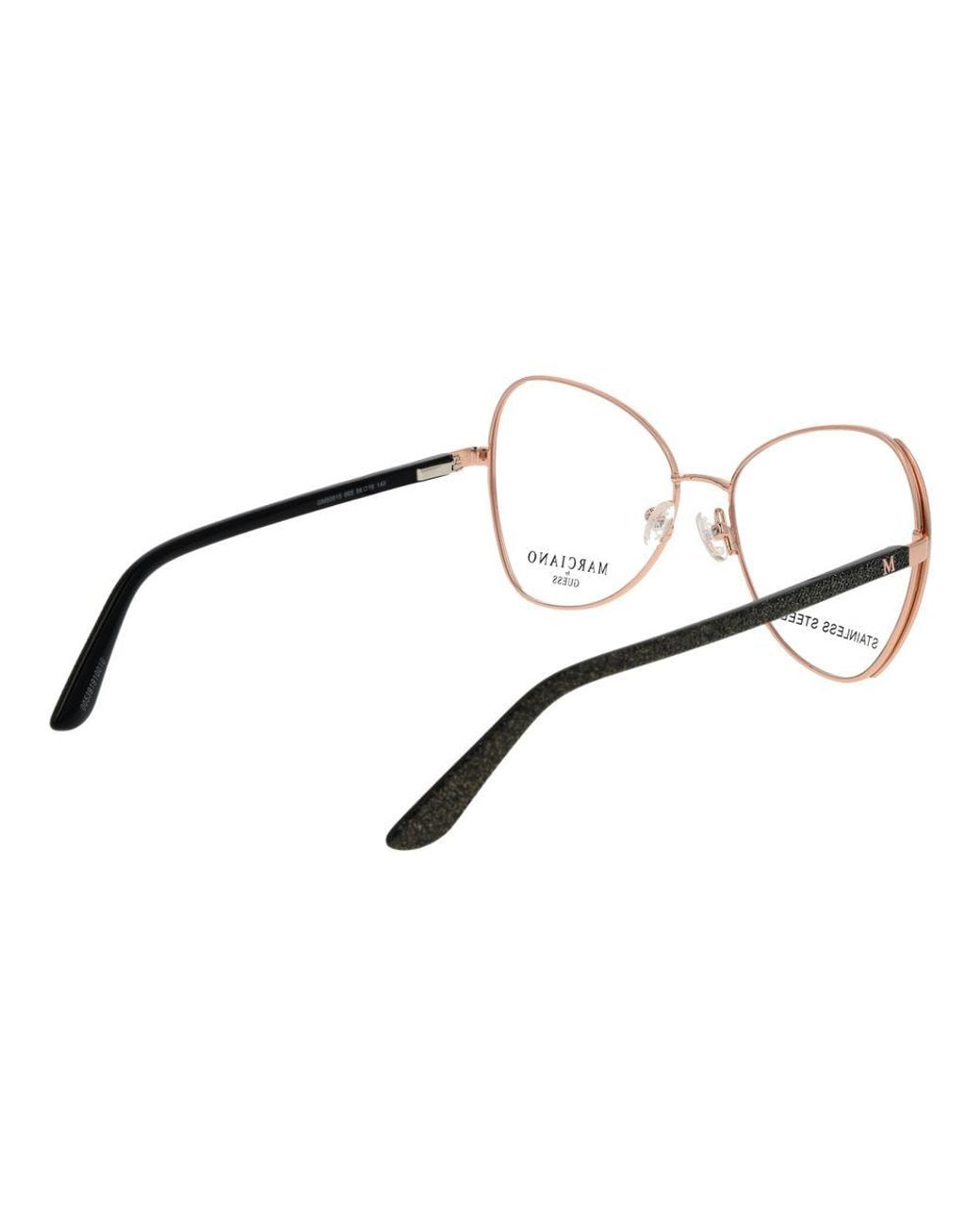 MARCIANO BY GUESS Brown Rose Gold Metal Glasses (frames)