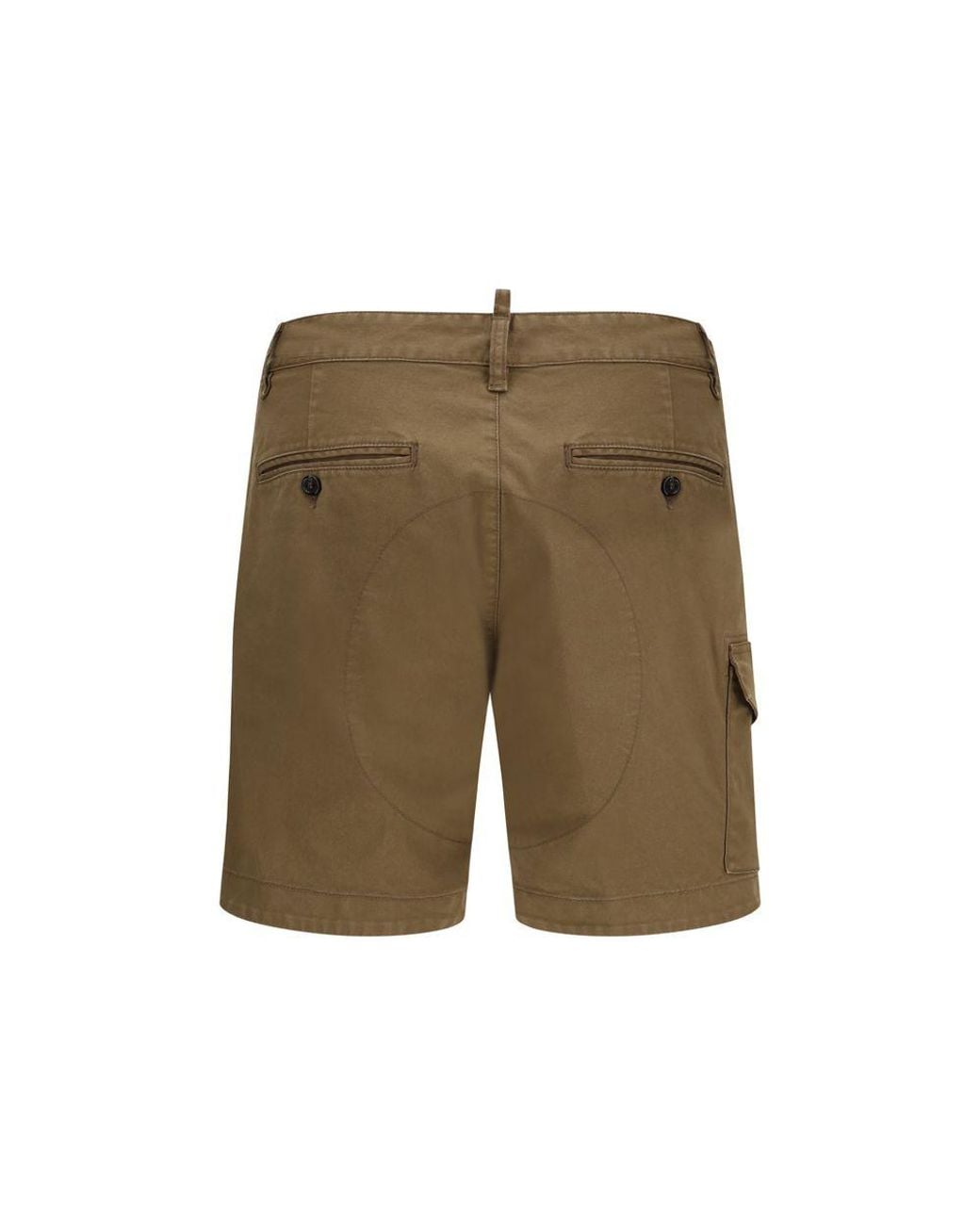 DSquared² Green Brown Cotton Bermuda Shorts for men