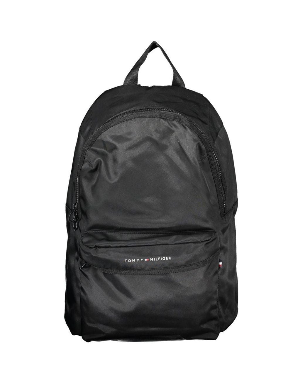 Tommy Hilfiger Black Polyester Backpack for men
