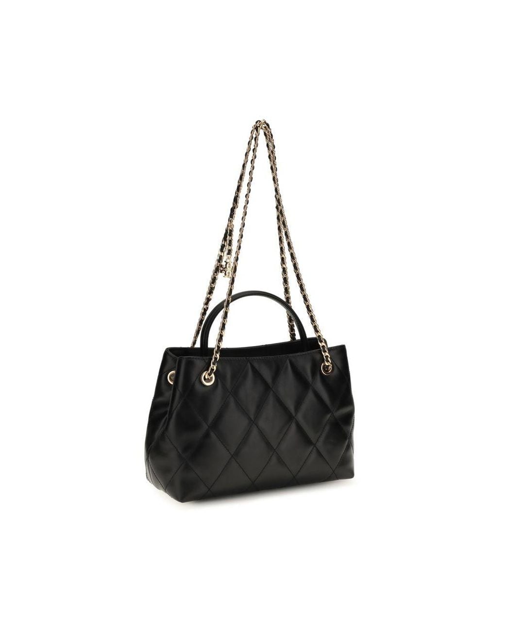 Tory Burch Black Calf Leather Bos Taurus Shoulder Bag