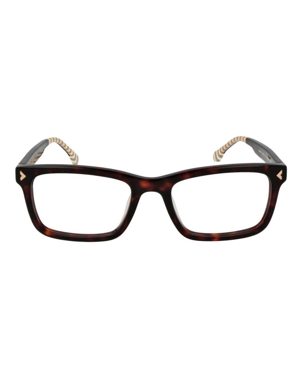 Lozza Black Brown Cellulose Acetate Glasses (frames) for men