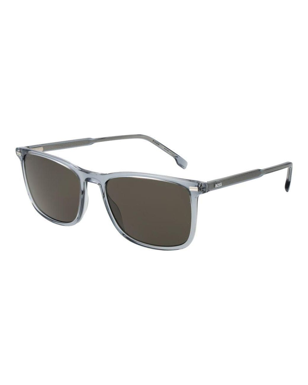 Boss Gray Blue Acetate Sunglasses for men