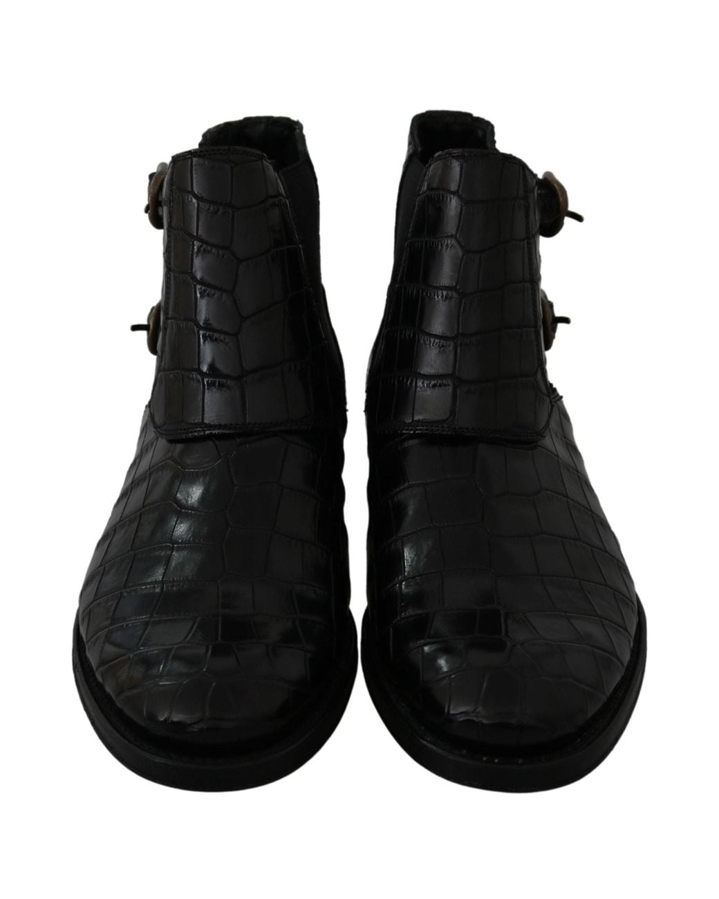 Dolce & Gabbana Black Ankle Boots for men