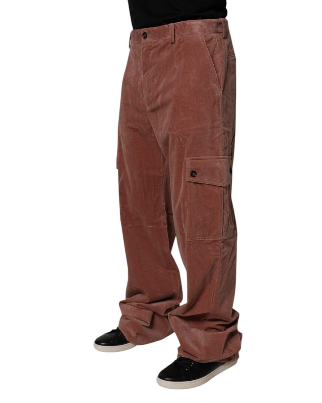 Dolce & Gabbana Brown Wide Trousers for men