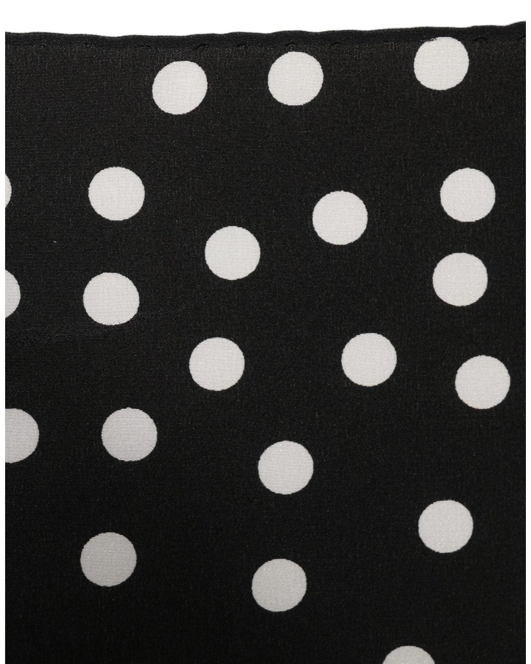 Dolce & Gabbana Black White Polka Dot Square Foulard Scarf