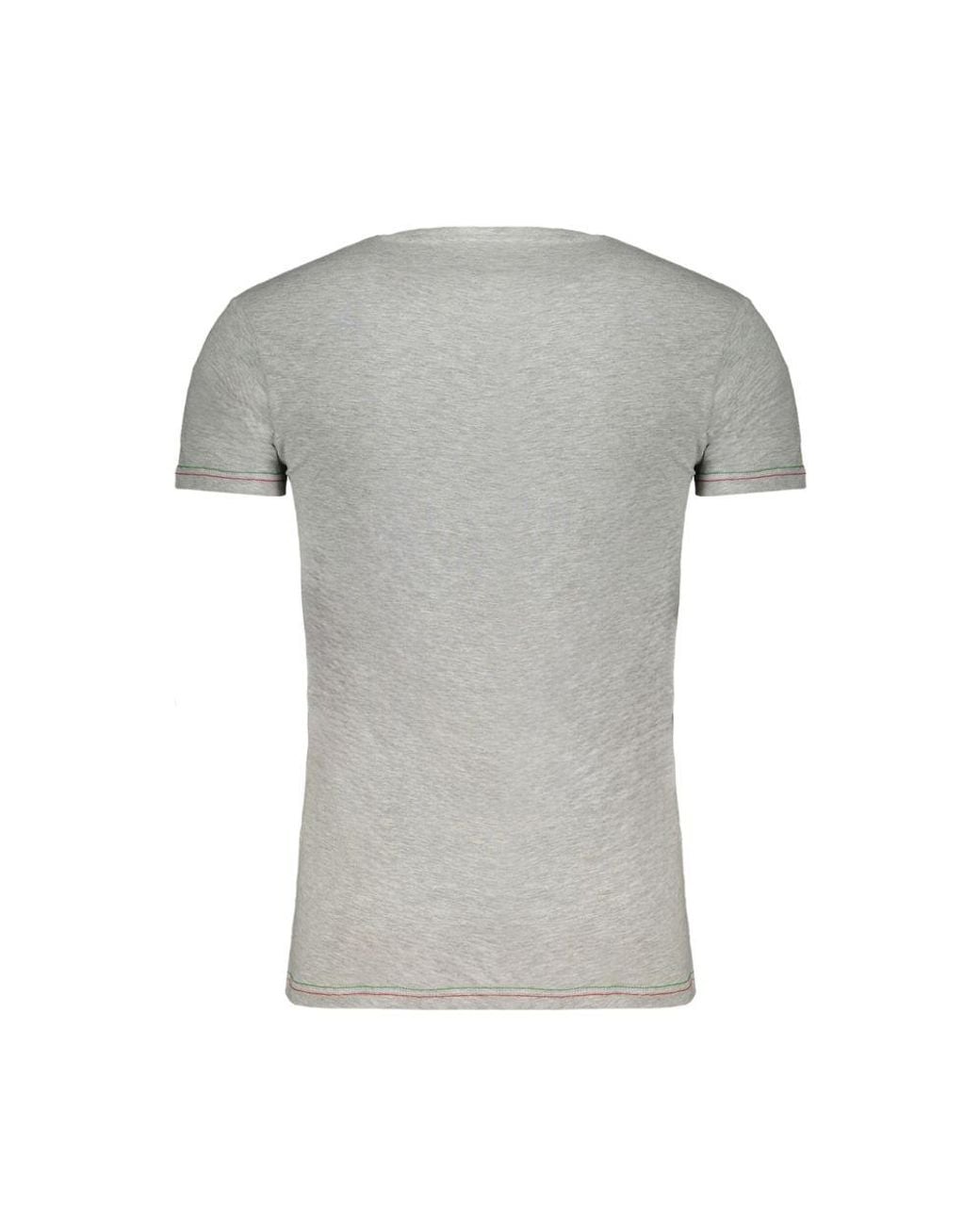 Aeronautica Militare Gray Cotton T-Shirt for men