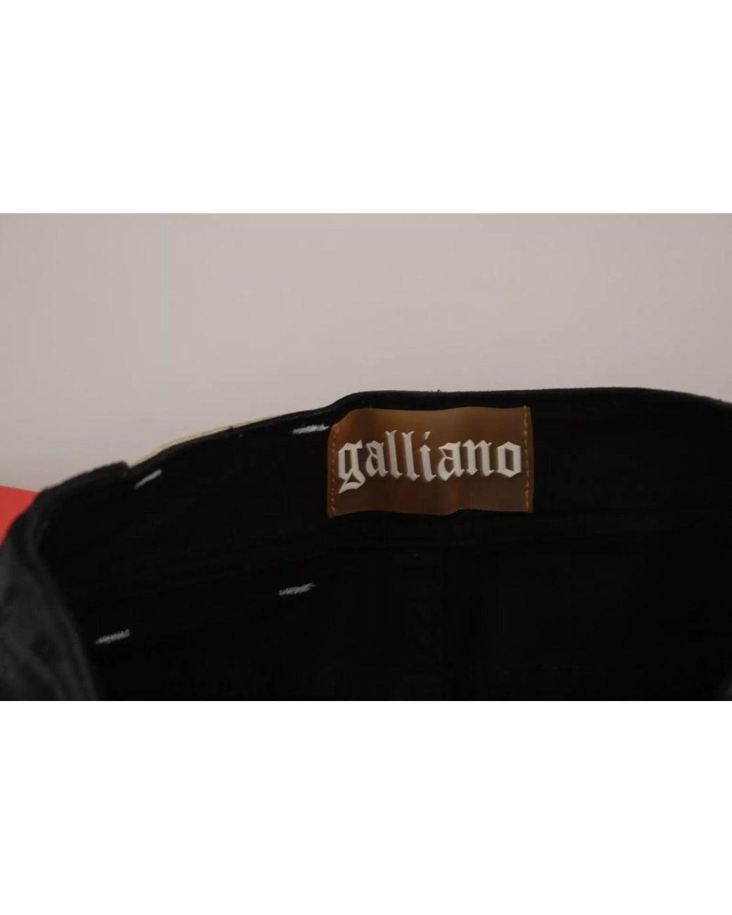 John Galliano Black Washed High Waist Flared Denim Casual Pants Jeans
