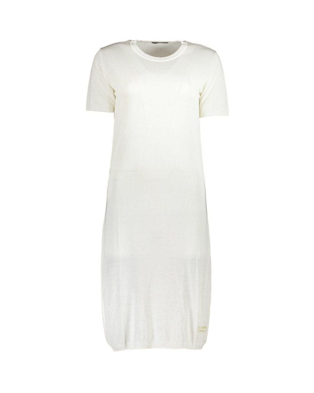 Roberto Cavalli White Viscosa Dress