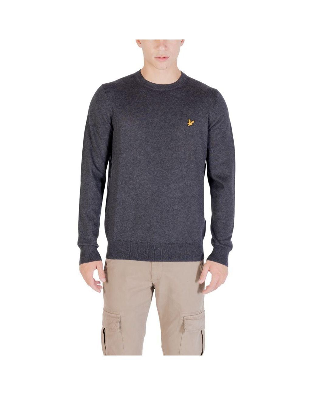 Lyle & Scott Blue Gray Cotton Sweatshirt for men