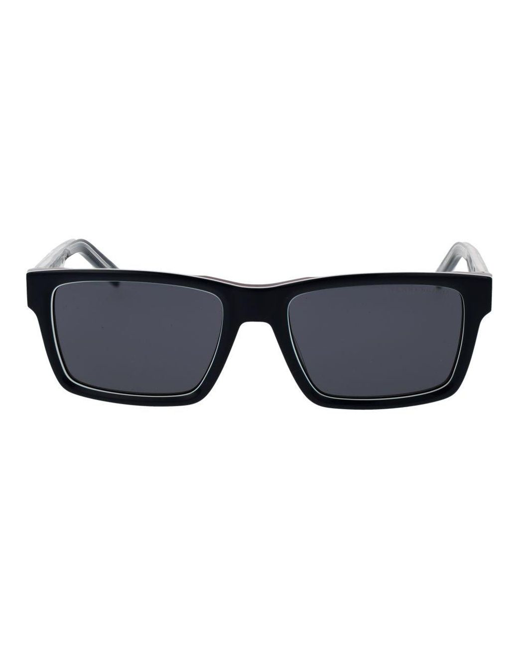 Tommy Hilfiger Black Blue Acetate Sunglasses for men